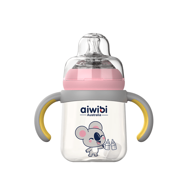 PPSU Heatresistance Anti-colic Feeding Bottles 240ml Pink Product Image.